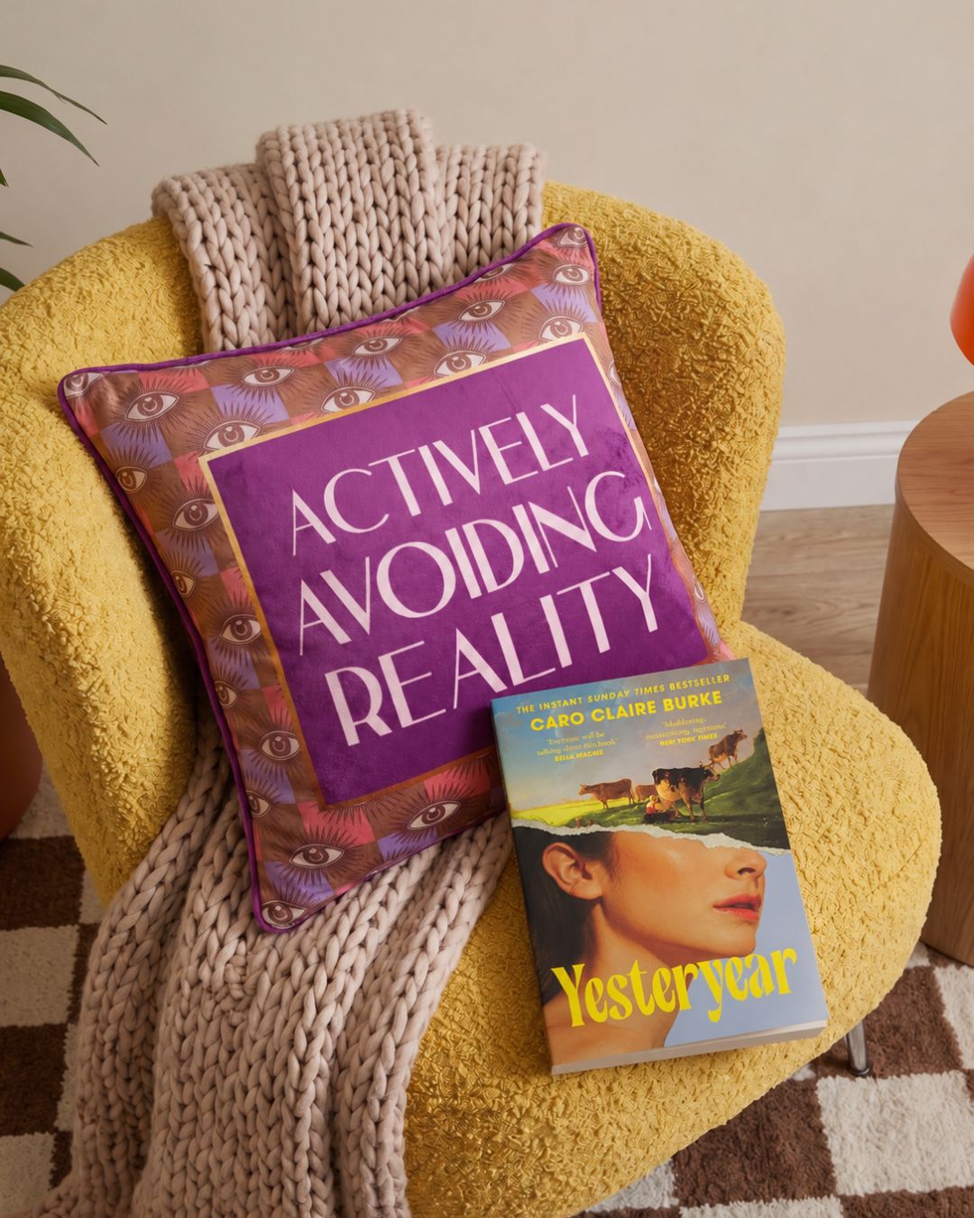 actively avoiding reality pillow