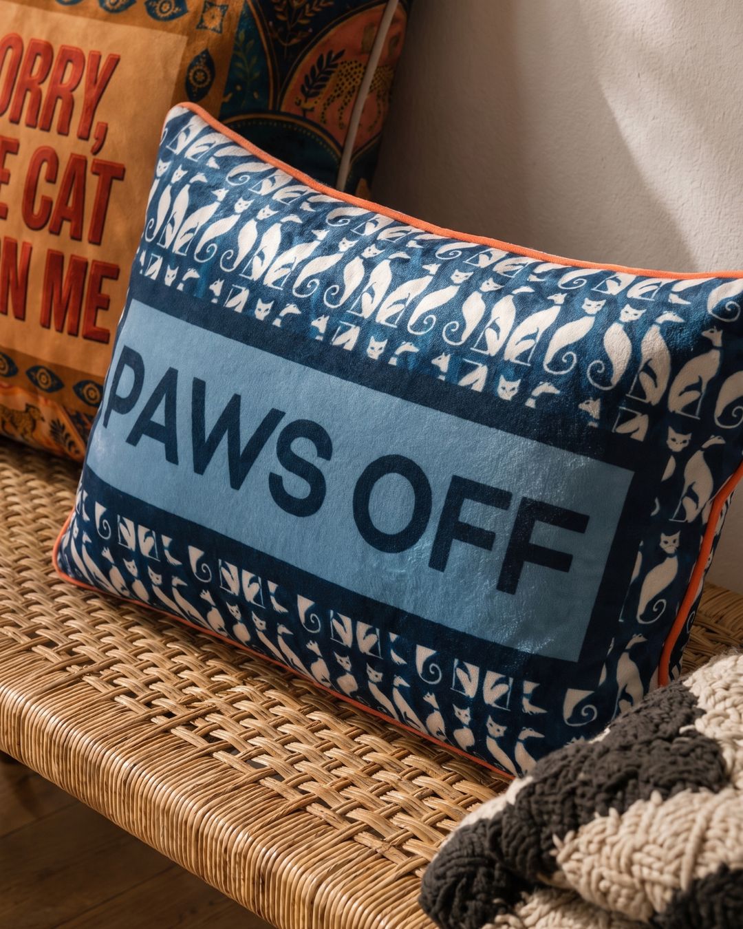 paws off pillow