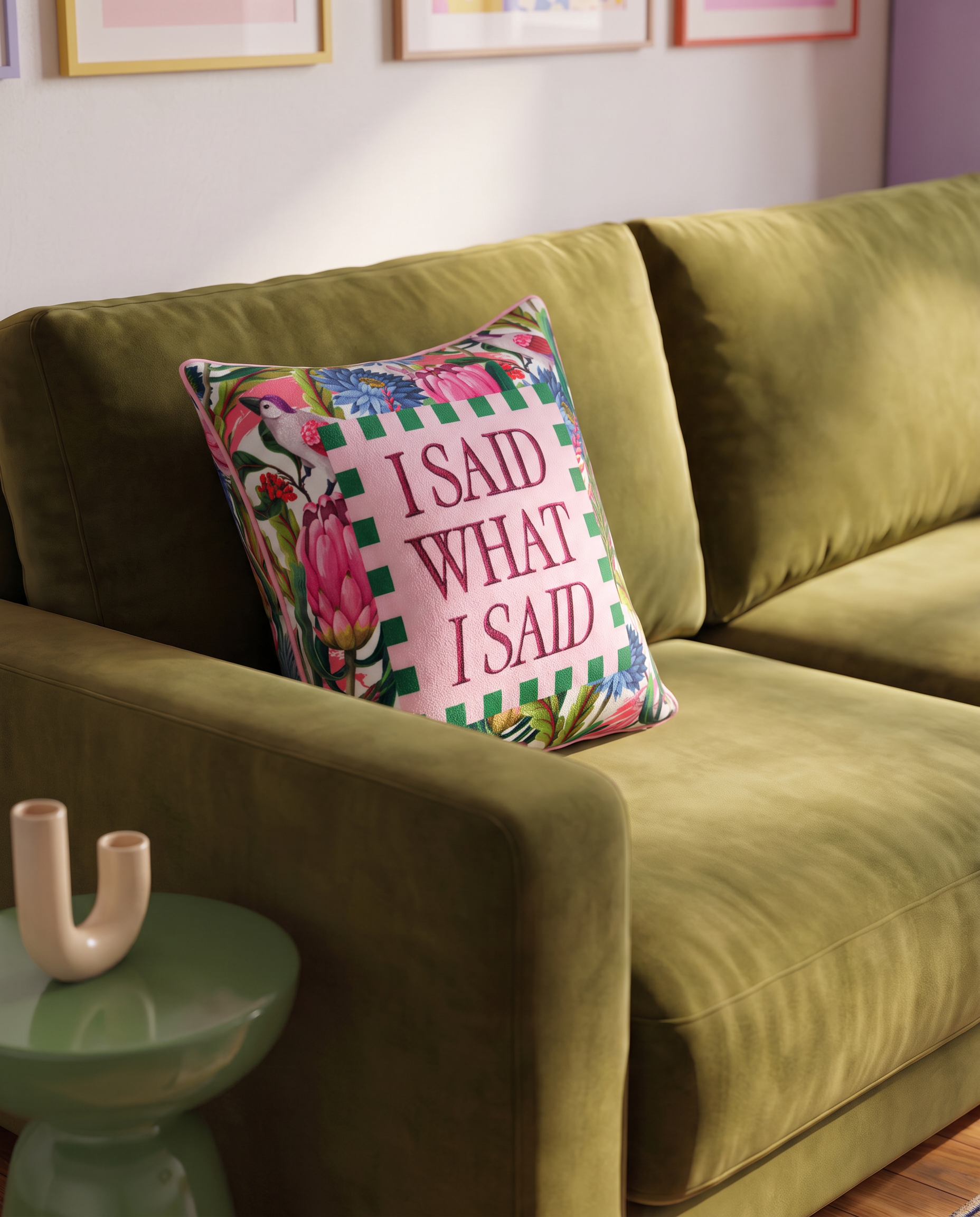 i said what i said pillow