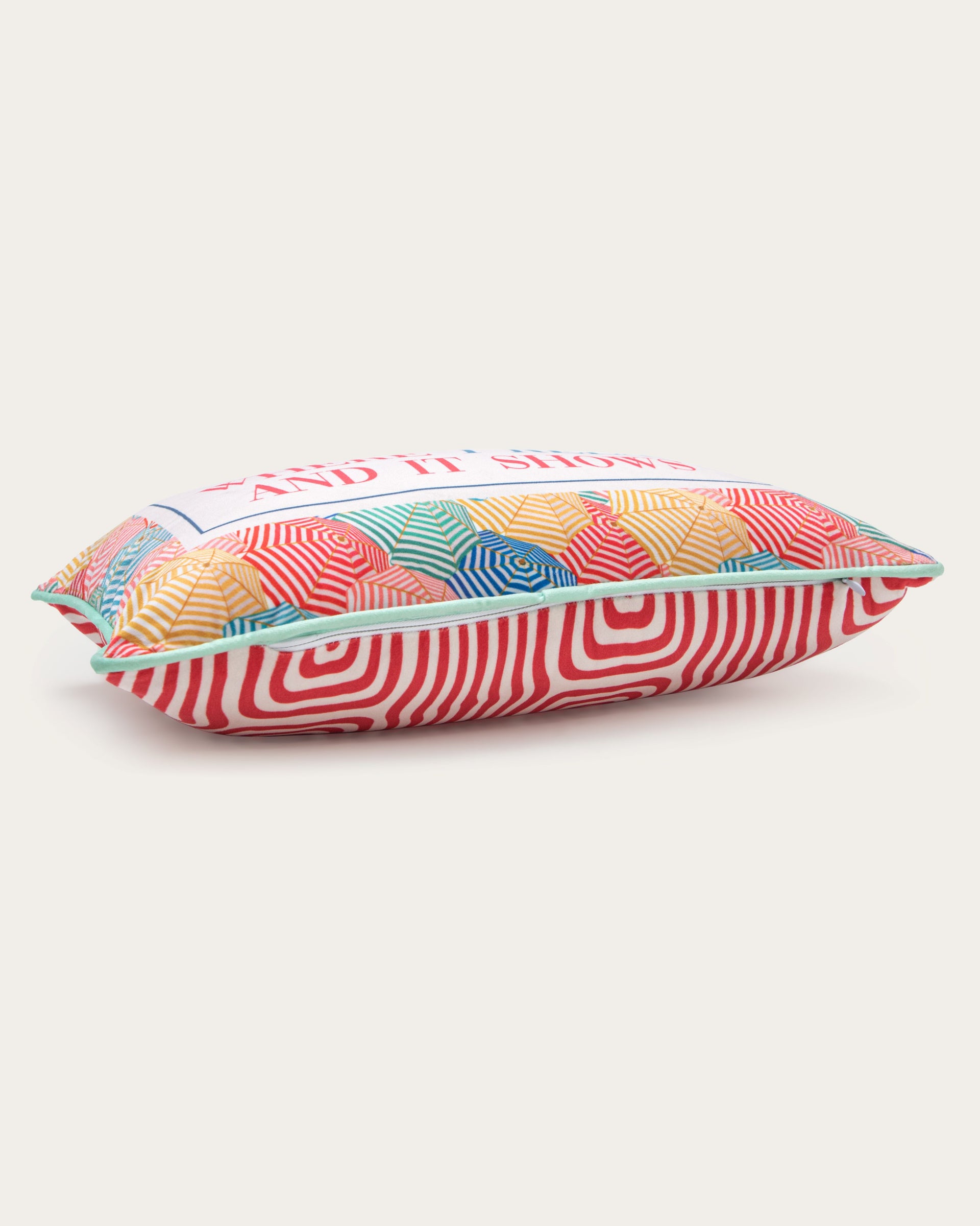 i work where i relax and it shows pillow