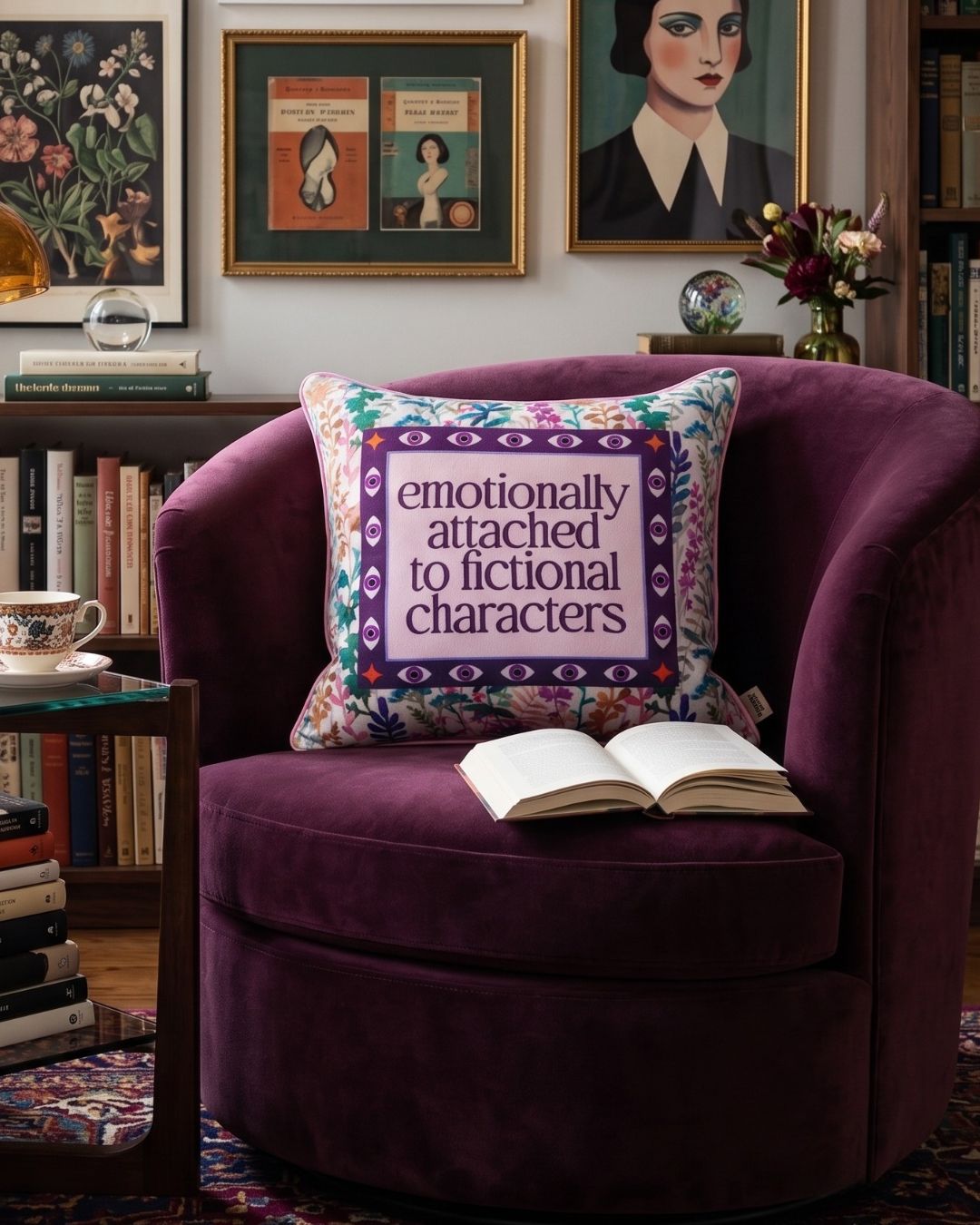 emotionally attached to fictional characters pillow